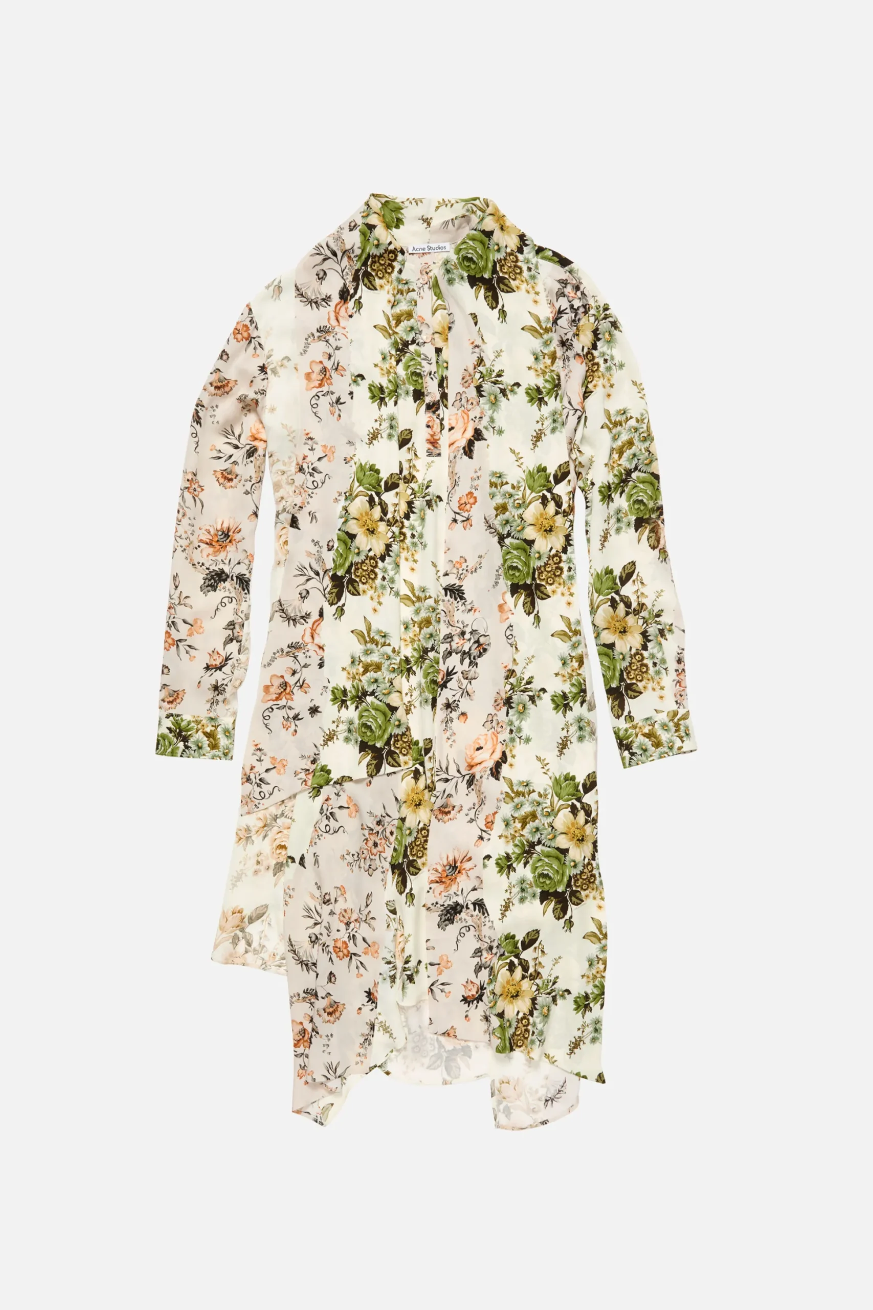 Silk shirt dress