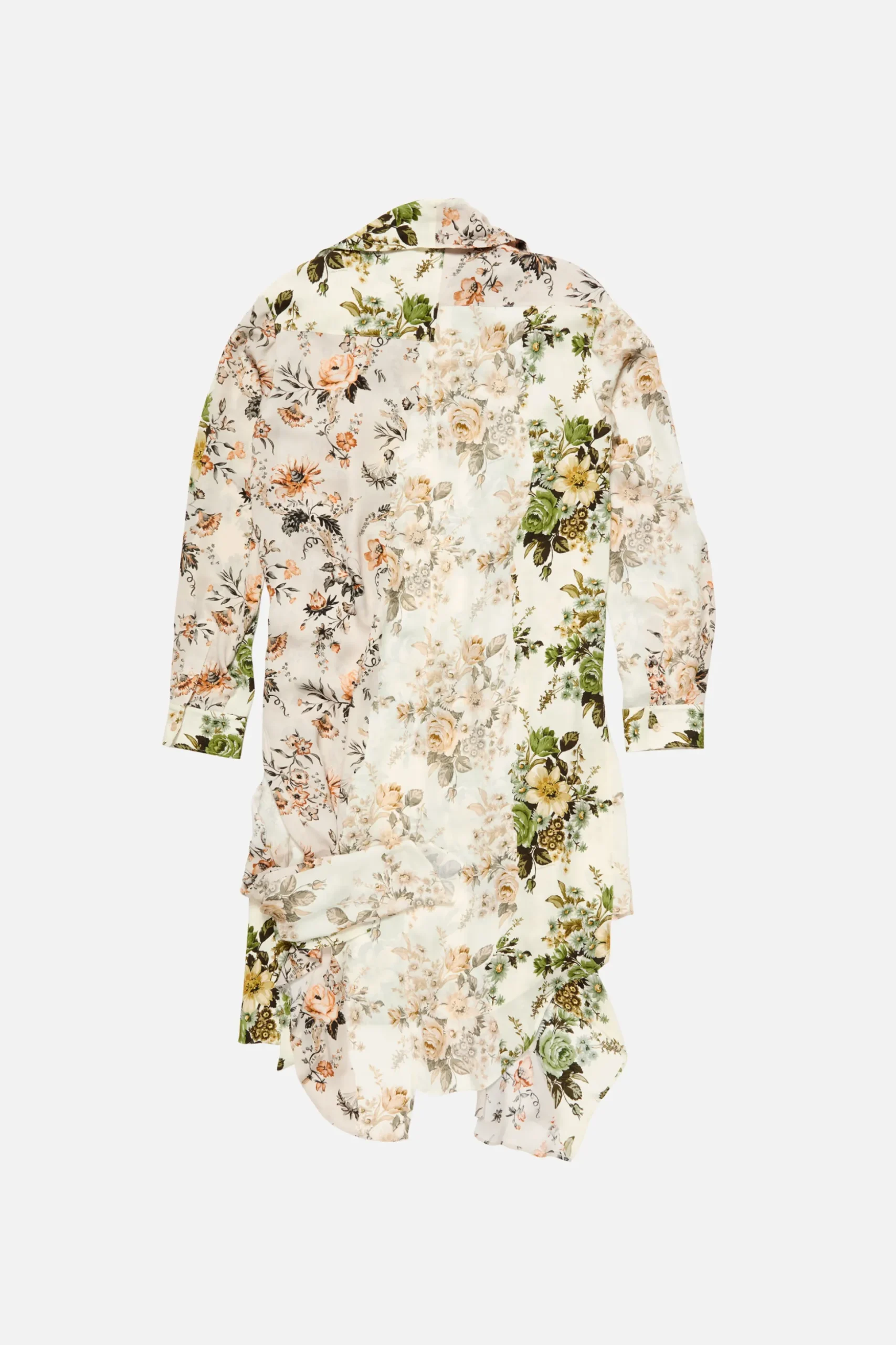 Silk shirt dress