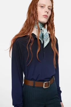 Skinny silk scarf