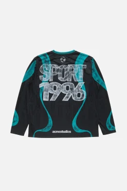 Sports jersey graphic t-shirt