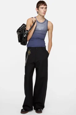 Sprayed logo tank top