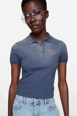 Sprayed polo t-shirt