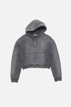 Sprayed zip hoodie