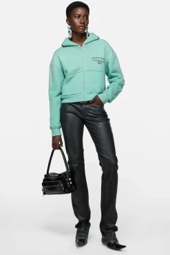 Sprayed zip hoodie