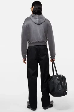 Sprayed zip hoodie