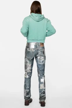Sprayed zip hoodie