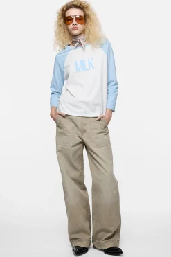 Stained twill trousers