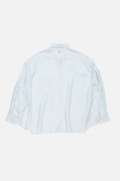Striped button-up shirt