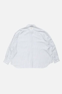 Striped button-up shirt