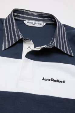 Striped polo sweatshirt
