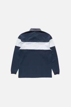 Striped polo sweatshirt