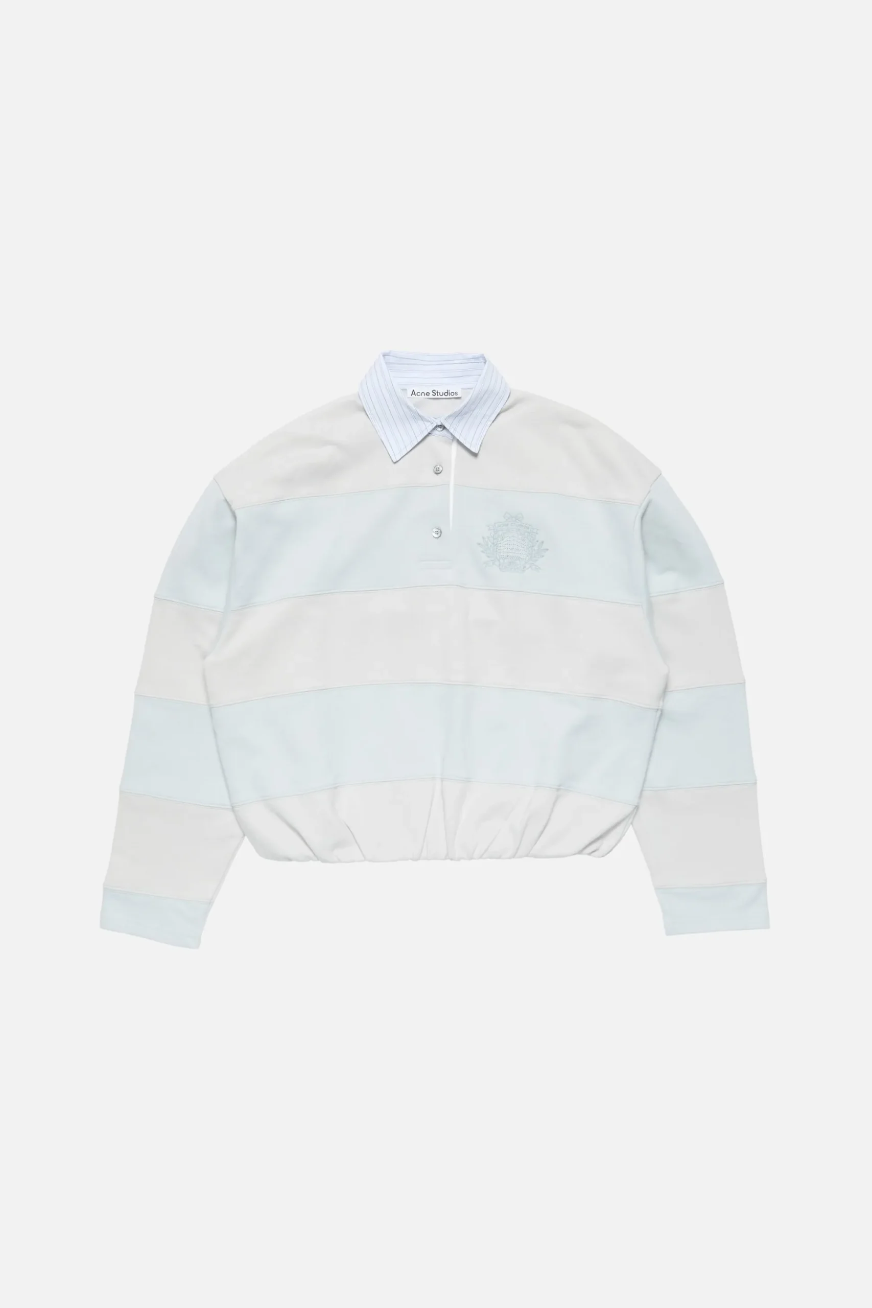 Striped polo sweatshirt