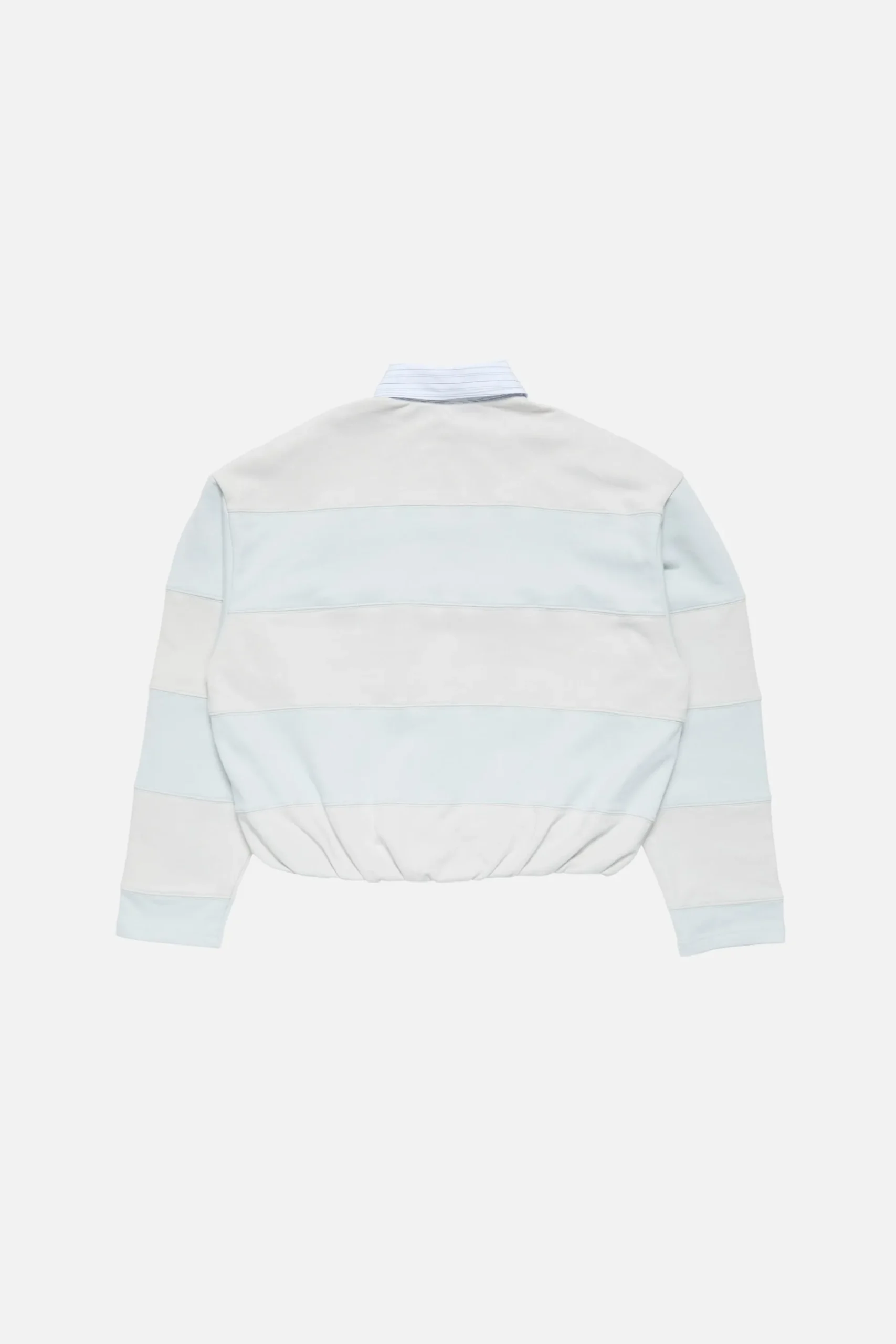 Striped polo sweatshirt