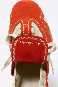 Suede lace-up shoes