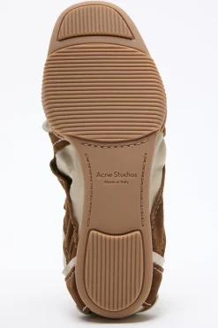 Suede lace-up shoes