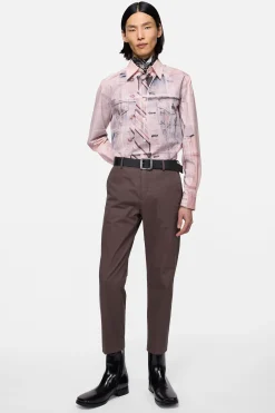 Tailored cotton trousers