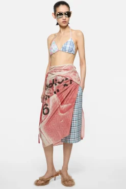Thin printed scarf