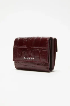 Trifold leather wallet