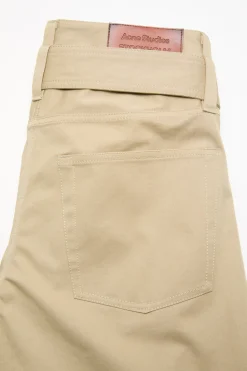 Twill trousers with belt