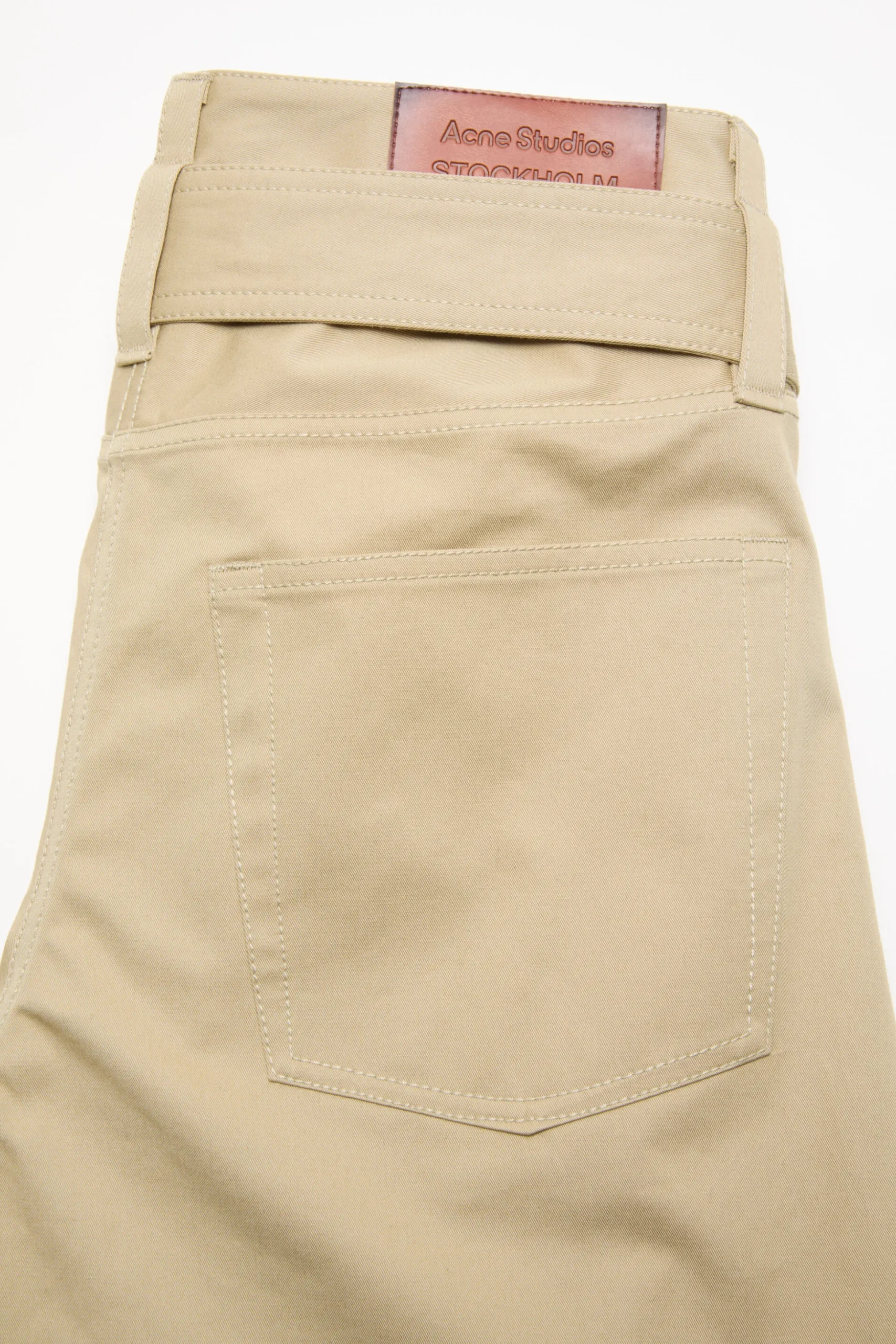 Twill trousers with belt