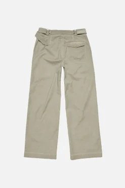 Twill trousers with belt