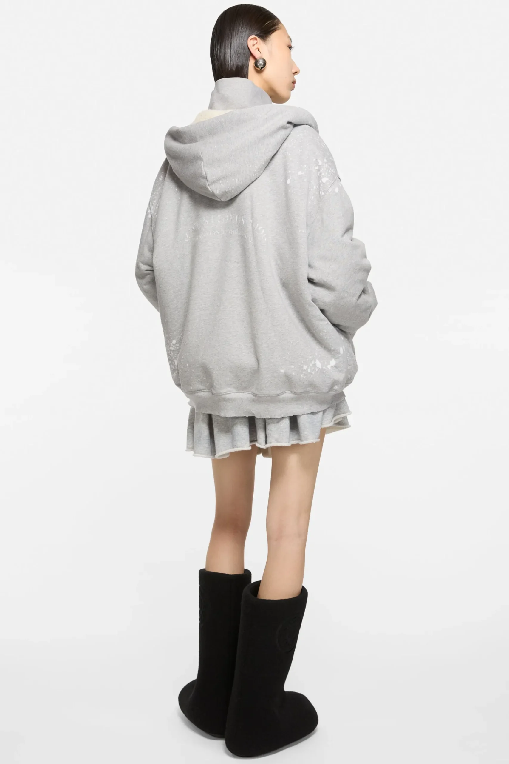 Vintage fleece logo hoodie