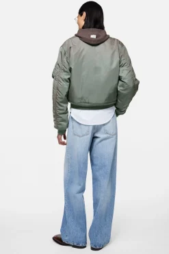 Washed bomber jacket