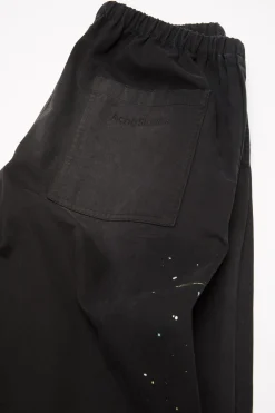 Washed cotton trousers