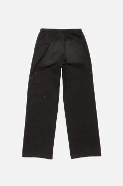 Washed cotton trousers