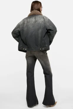 Washed denim jacket