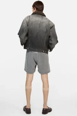 Washed denim jacket