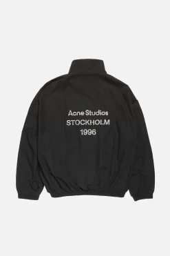 Washed logo jacket