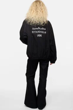 Washed logo jacket