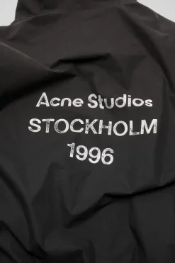 Washed logo jacket