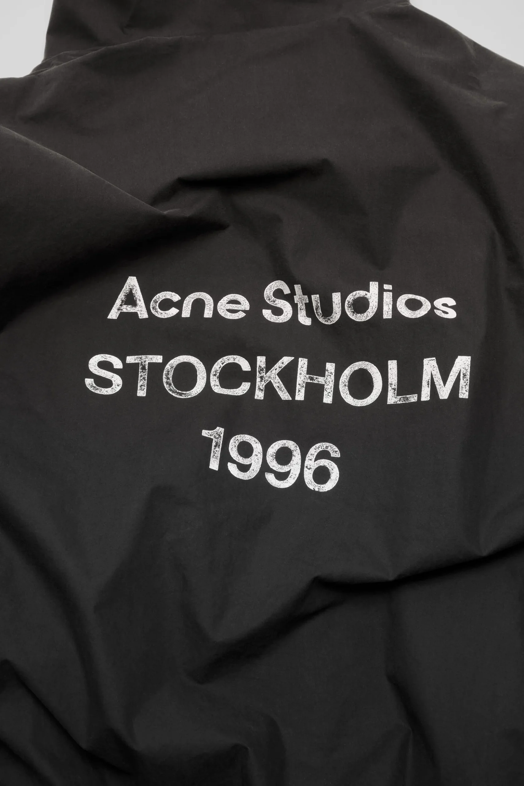 Washed logo jacket