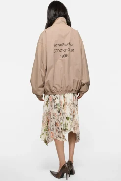 Washed logo jacket