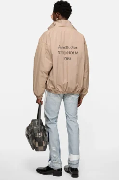 Washed logo jacket
