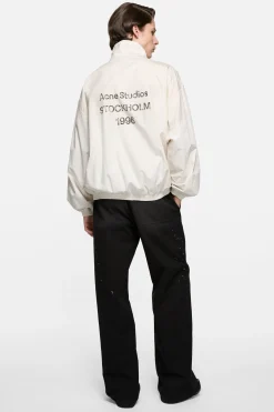 Washed logo jacket