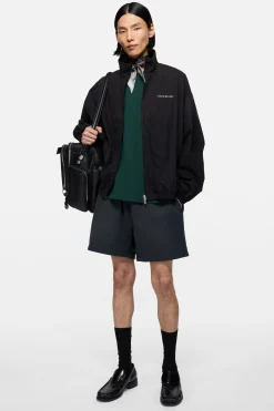 Washed logo jacket