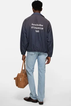 Washed logo jacket