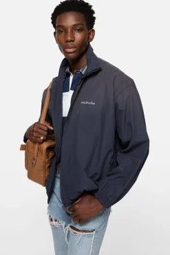 Washed logo jacket