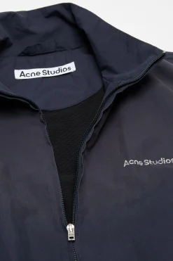 Washed logo jacket
