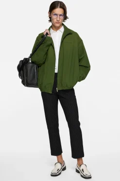 Washed logo jacket