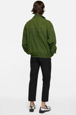 Washed logo jacket