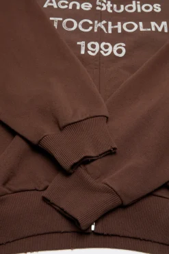 Washed zip-up cardigan
