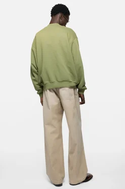 Washed zip-up cardigan