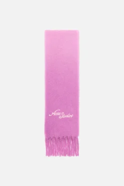 Wool scarf with logo