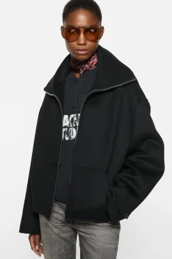 Wool zip jacket