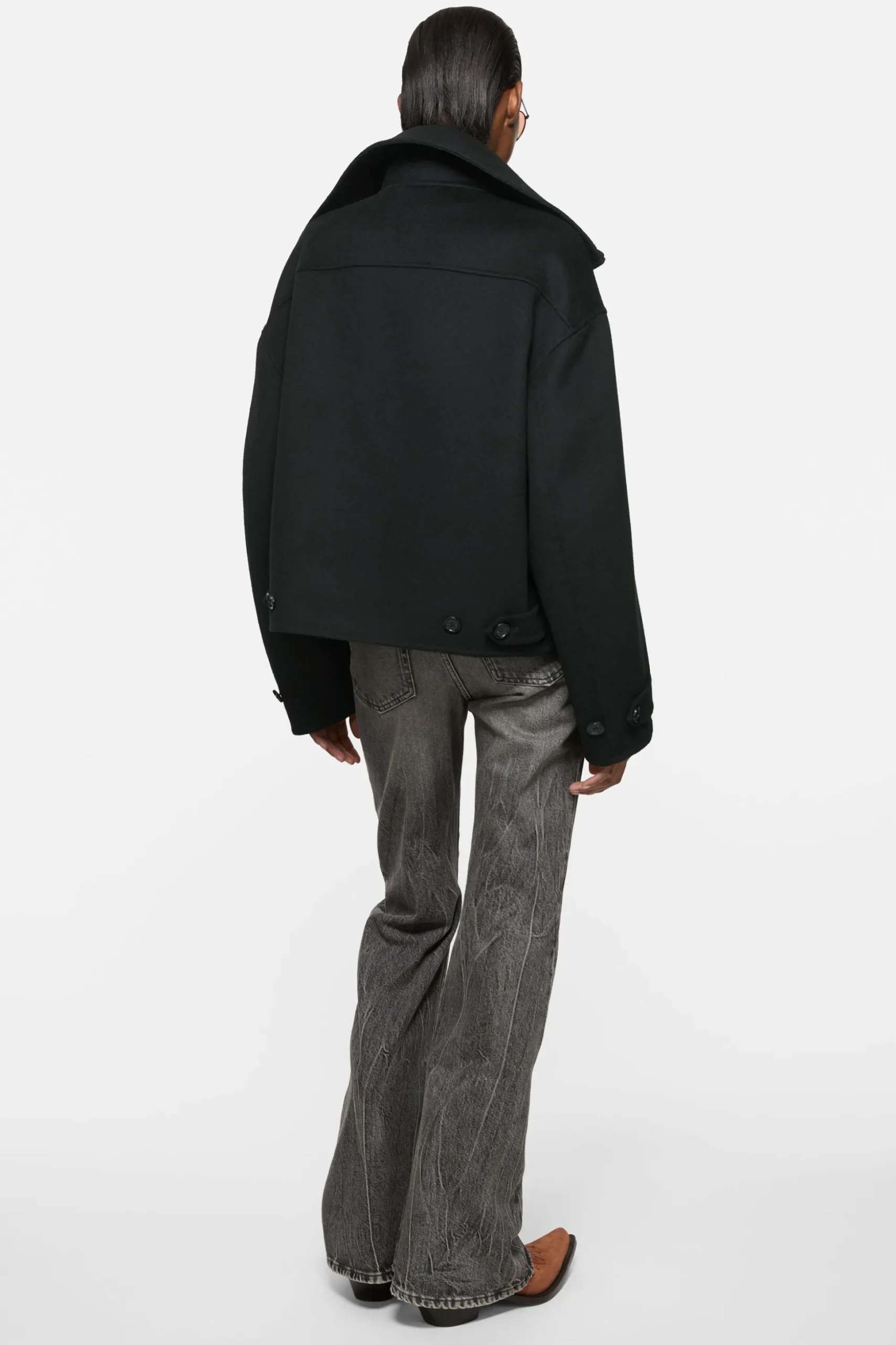 Wool zip jacket