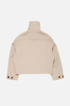 Wool zip jacket
